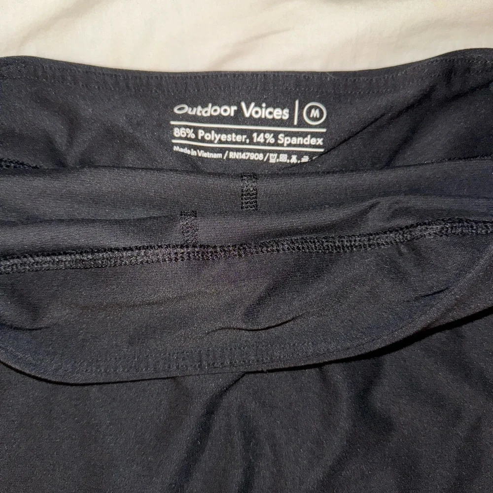 Outdoor Voices Black Athletic Skort